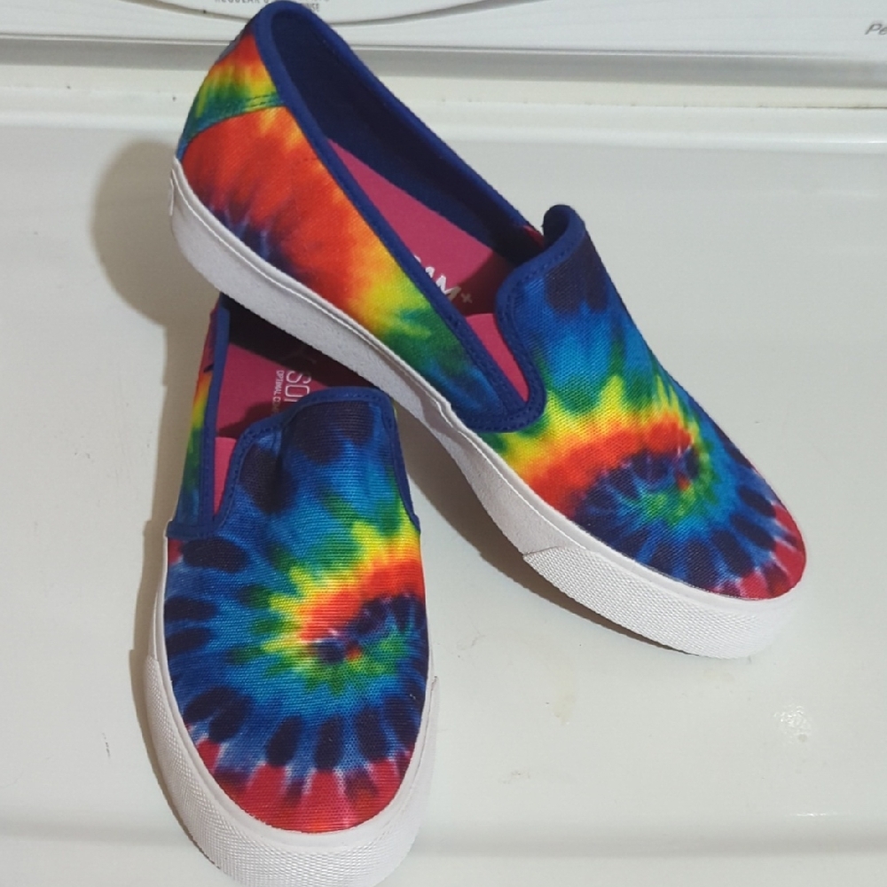 Rainbow Tie Dye Puma Slip On Shoes Size 8 Womens